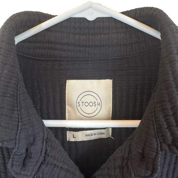 STOOSH Muslin Button-Up Shacket - Picture 5 of 10